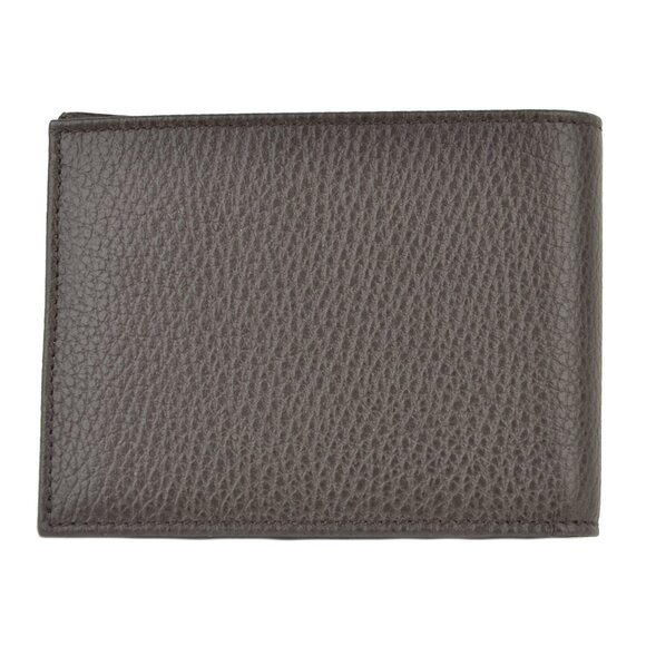 GUCCI WALLET MENS BROWN LEATHER 278596 EMBOSSED LOGO TRADEMARK BIFOLD - Picture 3 of 8